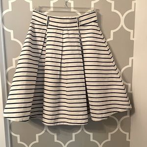 Pleated Striped Kate Spade Skirt